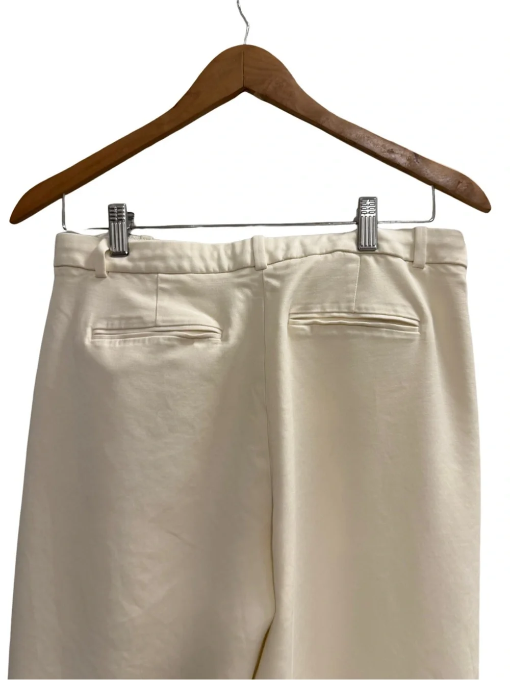 J.Crew Essential Wide Leg Pants Ivory Cream Size 8